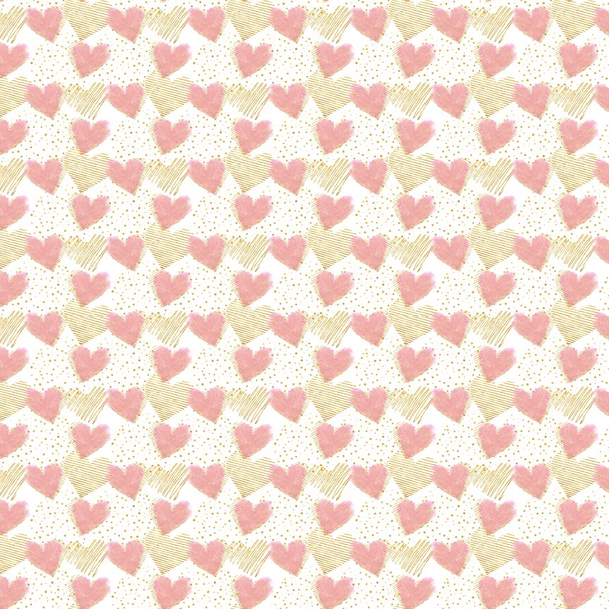 Soft Hearts Pattern Acrylic Sheets - CMB Pattern Acrylic